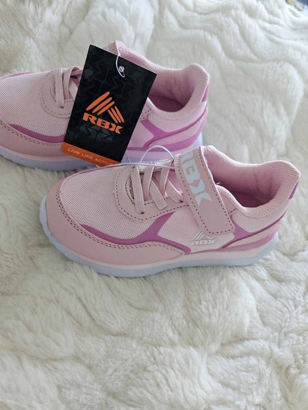 NWT RBX Kids Light Pink & Magenta Athletic Sneakers SIZE 9